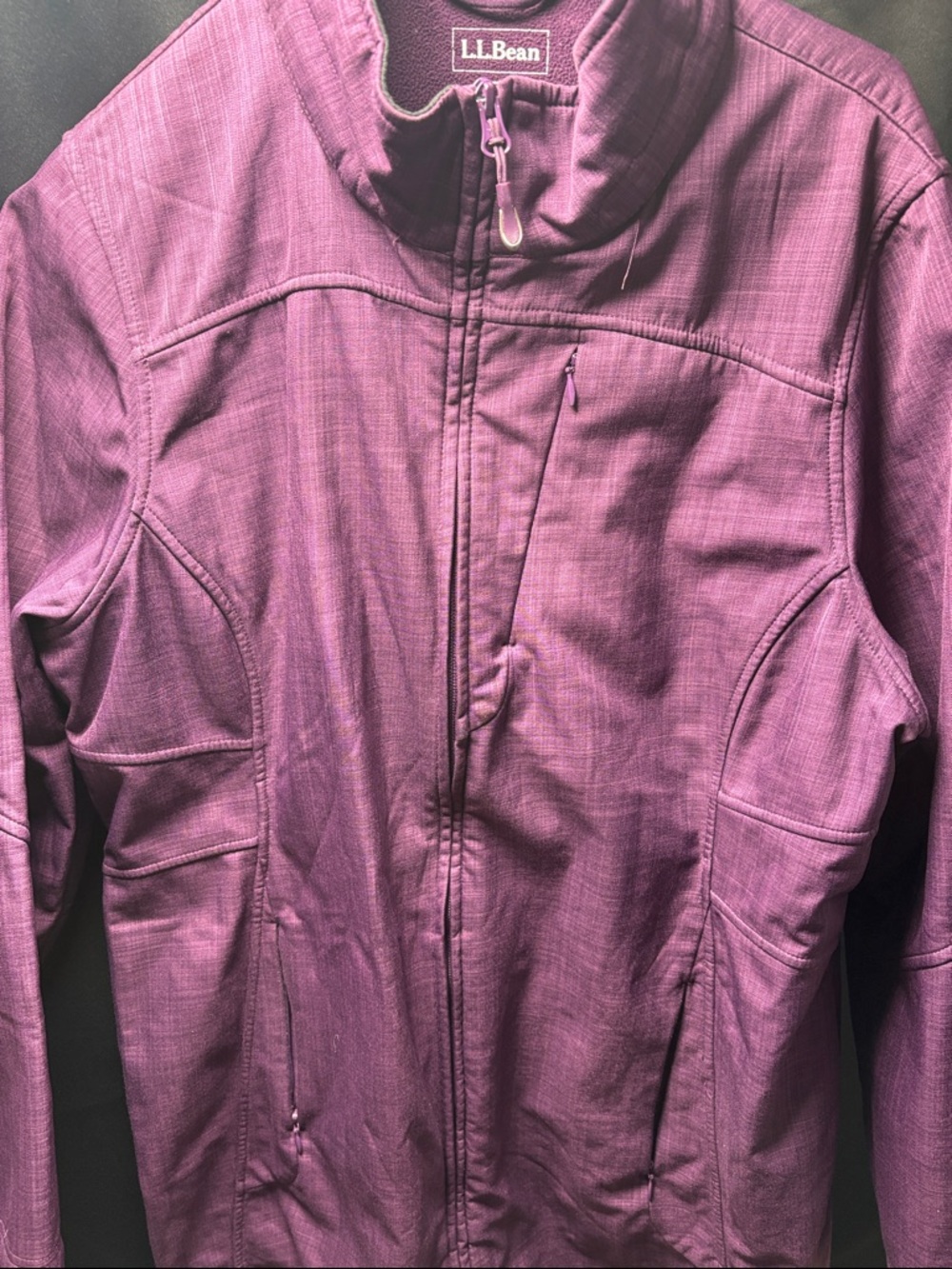 L.L. Bean Women's Plum Lightweight Full-Zip Utility Jacket